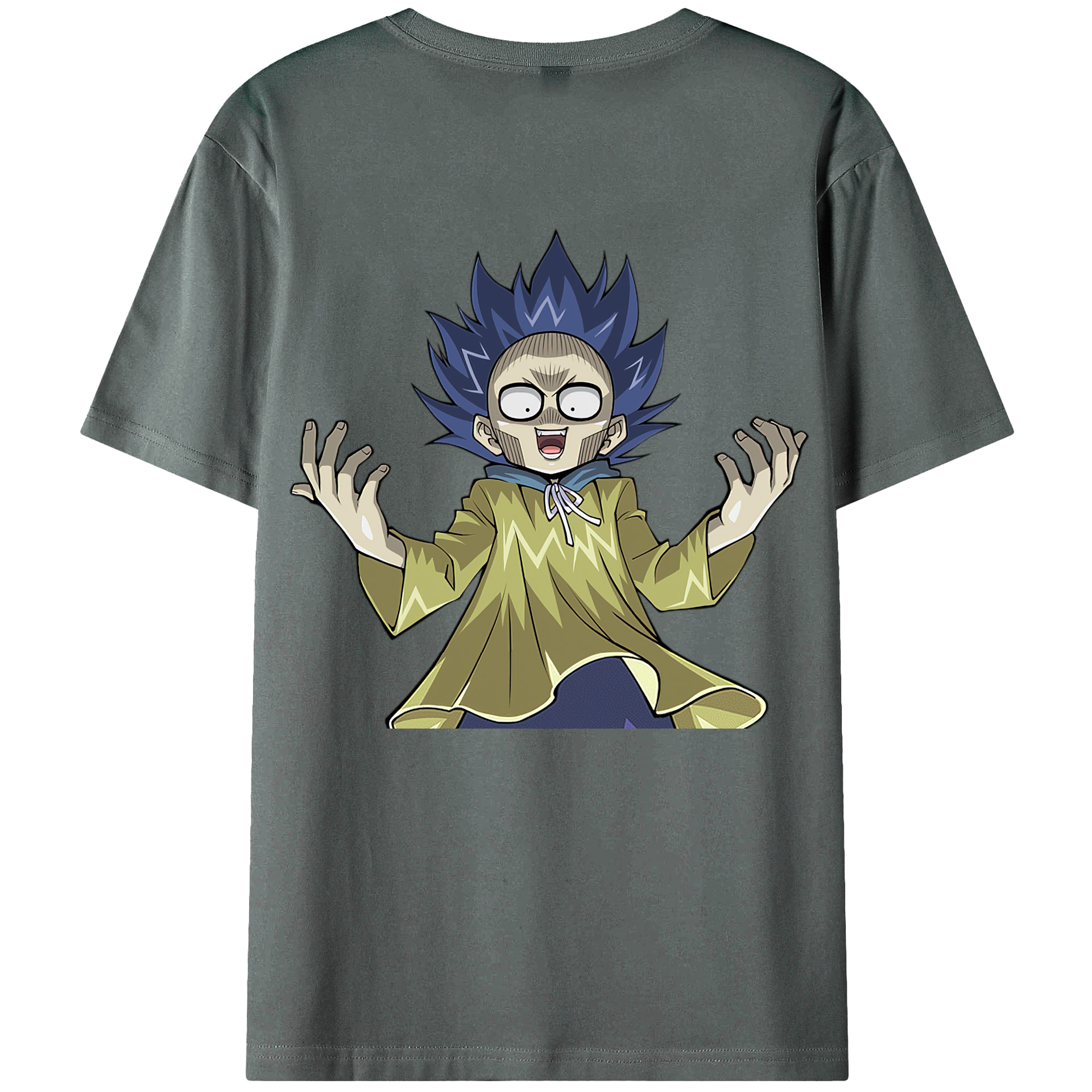 （画像用） 遊☆戯☆王 Yu-Gi-Oh! 綿100％ メンズ半袖Tシャツ（バックプリント） 通気性